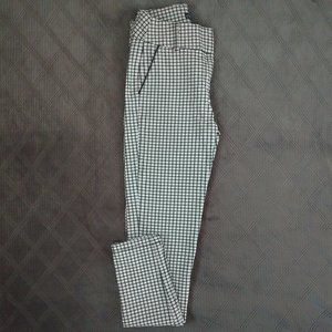 Chocolate USA Plaid Pants (Black + White) | Size M